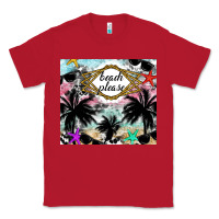 Red Beach Please Classic Tee - CowhideDigitalArt