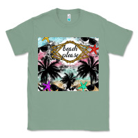 Sage Beach Please Classic Tee - CowhideDigitalArt