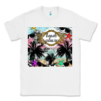 White Beach Please Classic Tee - CowhideDigitalArt