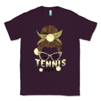 Plum tennis mom Classic Tee - MaliasSmallBusiness