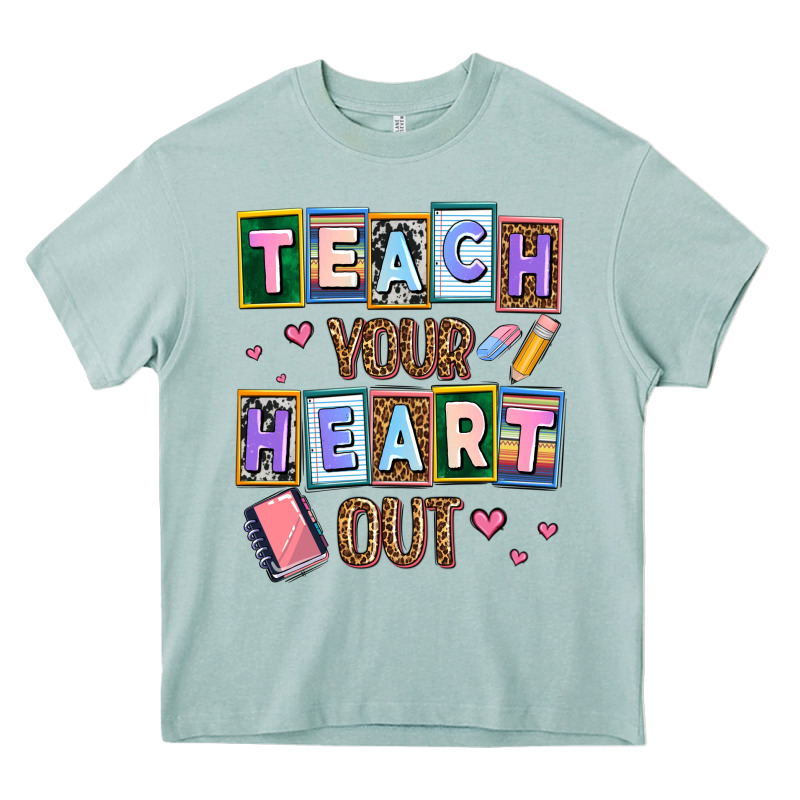 Teach Your Heart Out Heavy Core Tee by AdoDesignShop | Teevron