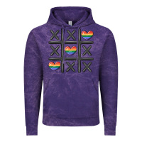 Cloud Purple pride tic tac toe Vintage Hoodie - MaliasSmallBusiness