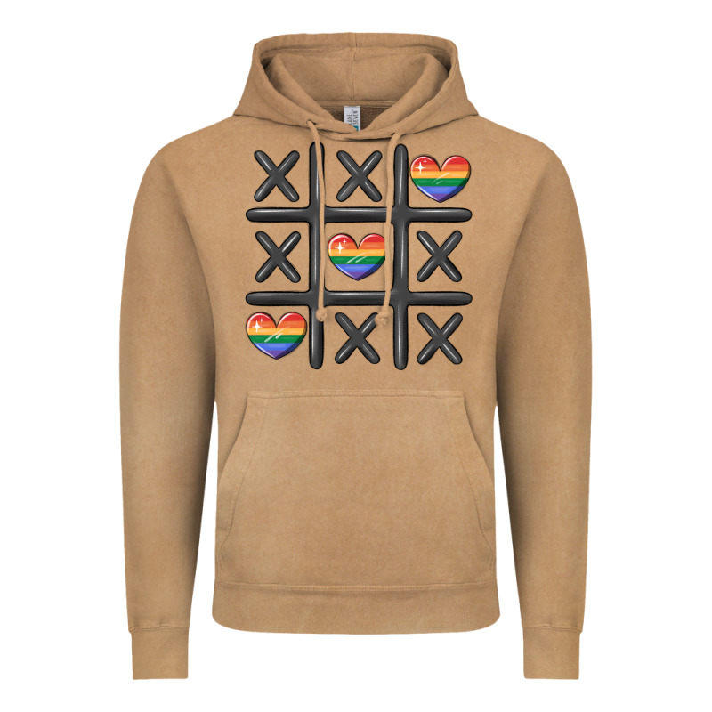Pride Tic Tac Toe Vintage Hoodie by MaliasSmallBusiness | Teevron