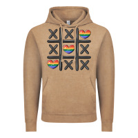 Vintage Coffee pride tic tac toe Vintage Hoodie - MaliasSmallBusiness