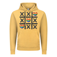 Vintage Mustard pride tic tac toe Vintage Hoodie - MaliasSmallBusiness