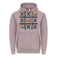Vintage Zinc pride tic tac toe Vintage Hoodie - MaliasSmallBusiness