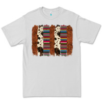 Dove Grey serape cowhide  brushstroke Premium Tee - AdoDesignShop