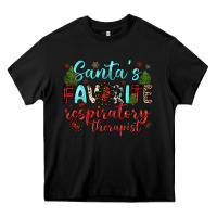 Black santa s favorite respiratory therapist Heavy Core Tee - JahusDesignShop