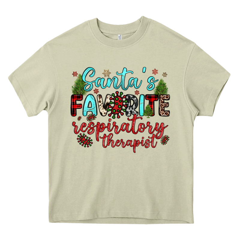 Santa S Favorite Respiratory Therapist Heavy Core Tee by JahusDesignShop | Teevron