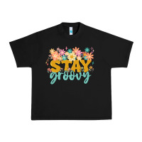 Black stay groovy Urban Heavy Tee - MaliasSmallBusiness