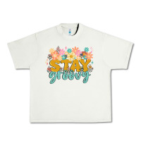Pistachio stay groovy Urban Heavy Tee - MaliasSmallBusiness