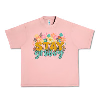 Salmon stay groovy Urban Heavy Tee - MaliasSmallBusiness