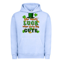 Pigment Grape Ice who needs luck when you're this cute Urban Hoodie - FaDigitalArtStudio