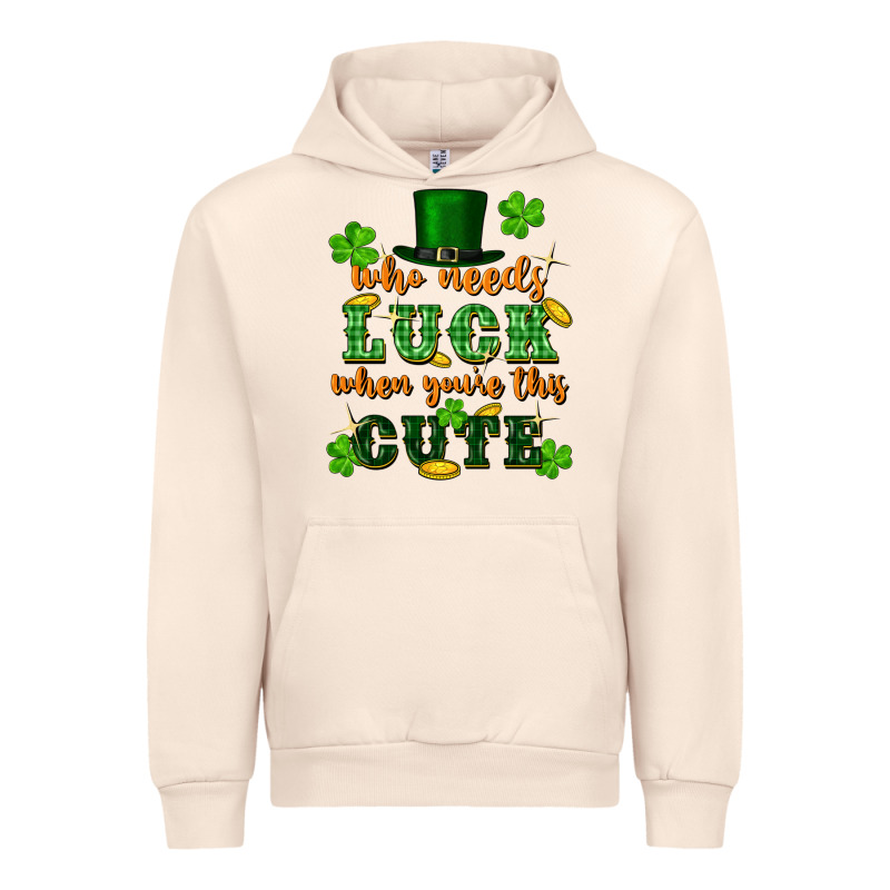 Who Needs Luck When You're This Cute Urban Hoodie by FaDigitalArtStudio | Teevron