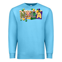 Ocean Blue nola cake mardi gras Premium Sweatshirt - CowGirlArtShop