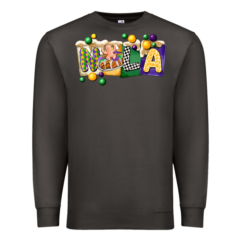 Nola Cake Mardi Gras Premium Sweatshirt by CowGirlArtShop | Teevron