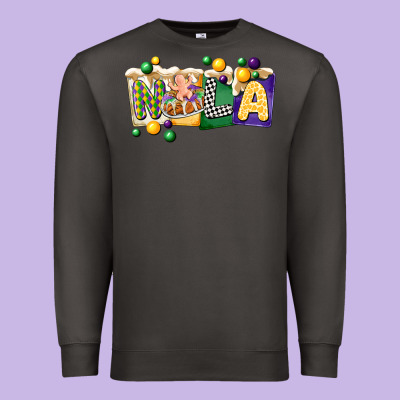 Nola Cake Mardi Gras Premium Sweatshirt Designed By Cowgirlartshop