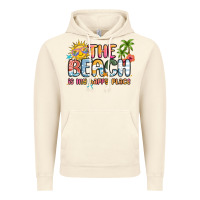 Vintage Artic the beach is my happy place Vintage Hoodie - MaliasSmallBusiness