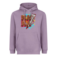 Lavender Mama Football lightning bolt Heavyweight Hoodie - HowdyJamesFarm