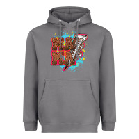 Storm Mama Football lightning bolt Heavyweight Hoodie - HowdyJamesFarm