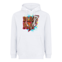 White Mama Football lightning bolt Heavyweight Hoodie - HowdyJamesFarm