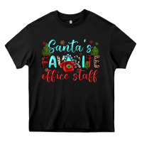 Black santa s favorite office staff Heavy Core Tee - JahusDesignShop