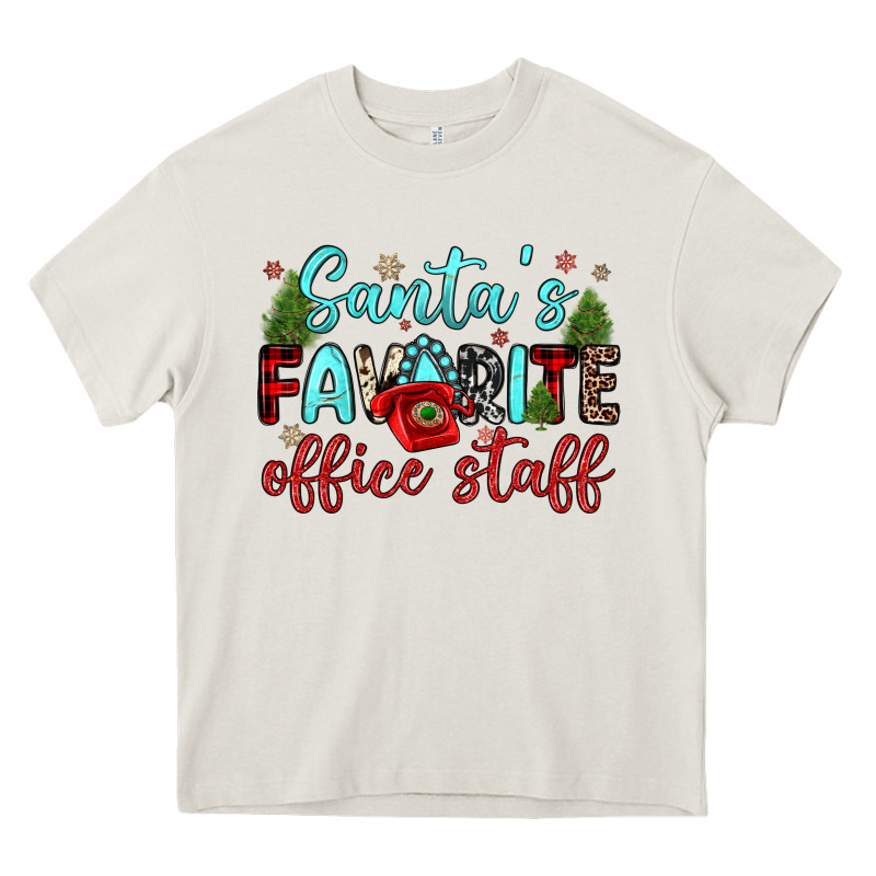 Santa S Favorite Office Staff Heavy Core Tee by JahusDesignShop | Teevron
