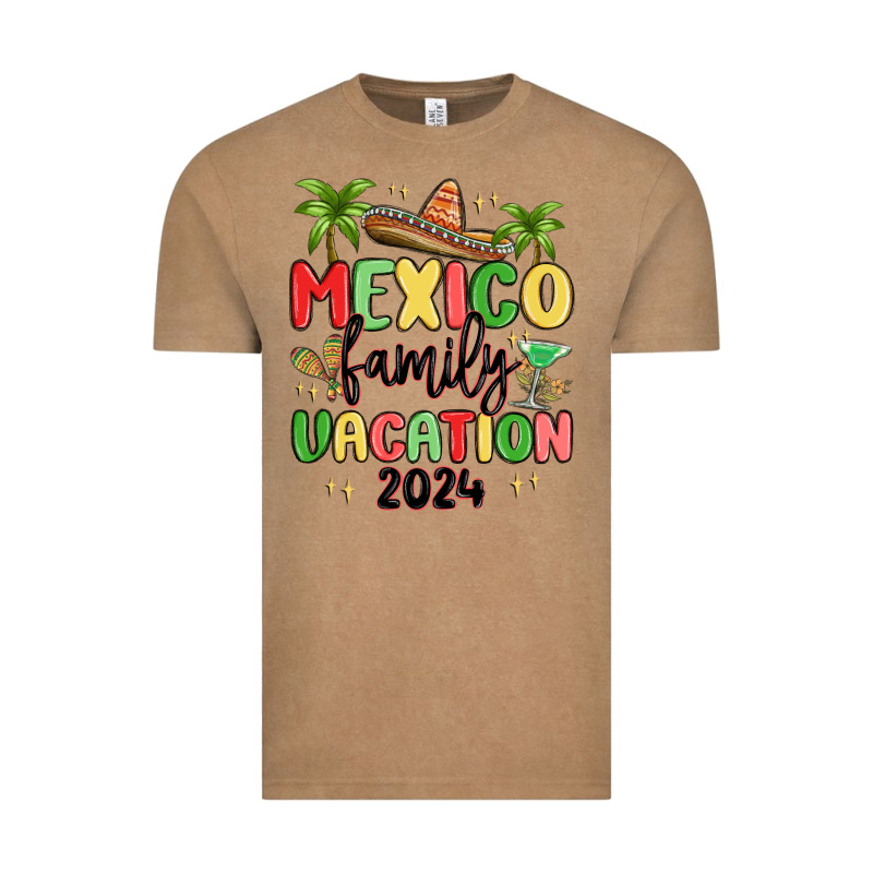 Mexico Family Vacation 2024 Vintage Tee by MaliasSmallBusiness | Teevron