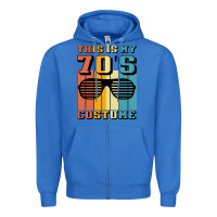True Royal This İs My 70'S Costume Zipper Hoodie - Bettercallsaul