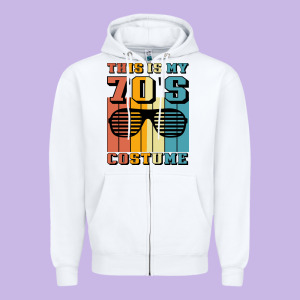 This İs My 70's Costume Zipper Hoodie Designed By Bettercallsaul