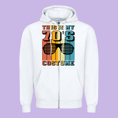 This İs My 70's Costume Zipper Hoodie Designed By Bettercallsaul