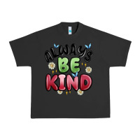 Pigment Black always be kind Urban Heavy Tee - MaliasSmallBusiness