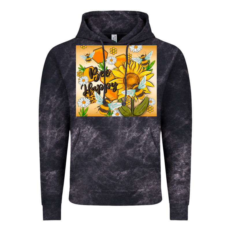 Bee Happy Vintage Hoodie by MaliasSmallBusiness | Teevron