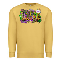 Antique Gold mardi gras love nurse Premium Sweatshirt - CowGirlArtShop