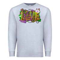 Heather Grey mardi gras love nurse Premium Sweatshirt - CowGirlArtShop