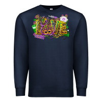 Navy mardi gras love nurse Premium Sweatshirt - CowGirlArtShop
