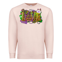 Pale Pink mardi gras love nurse Premium Sweatshirt - CowGirlArtShop