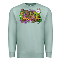 Seafoam mardi gras love nurse Premium Sweatshirt - CowGirlArtShop