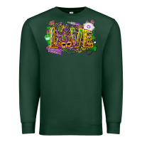 Sports Green mardi gras love nurse Premium Sweatshirt - CowGirlArtShop