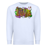 White mardi gras love nurse Premium Sweatshirt - CowGirlArtShop