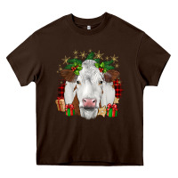 Chocolate Brown christmas simmental Heavy Core Tee - JahusDesignShop