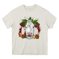 Cream christmas simmental Heavy Core Tee - JahusDesignShop