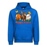Cobalt Happy Easter Sports With Butterfly Urban Hoodie - BundleAndBundleShop