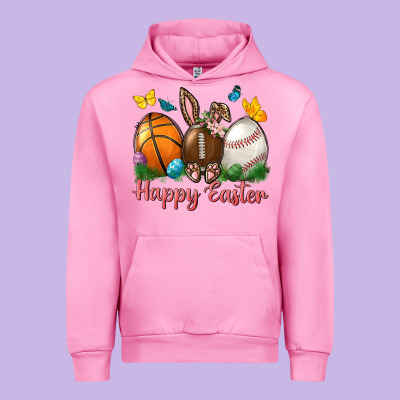 Happy Easter Sports With Butterfly Urban Hoodie Designed By Bundleandbundleshop