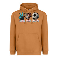 Meerkat Peace love Soccer Heavyweight Hoodie - HowdyJamesFarm