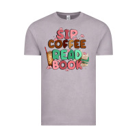 Vintage Zinc sip coffee read book Vintage Tee - MaliasSmallBusiness