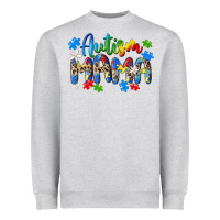 Heather Grey autism mama Heavyweight Sweatshirt - MaliasSmallBusiness