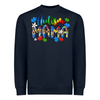 Navy autism mama Heavyweight Sweatshirt - MaliasSmallBusiness