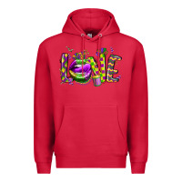Cardinal mardi gras love lips Premium Hoodie - CowGirlArtShop