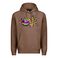 Chestnut mardi gras love lips Premium Hoodie - CowGirlArtShop